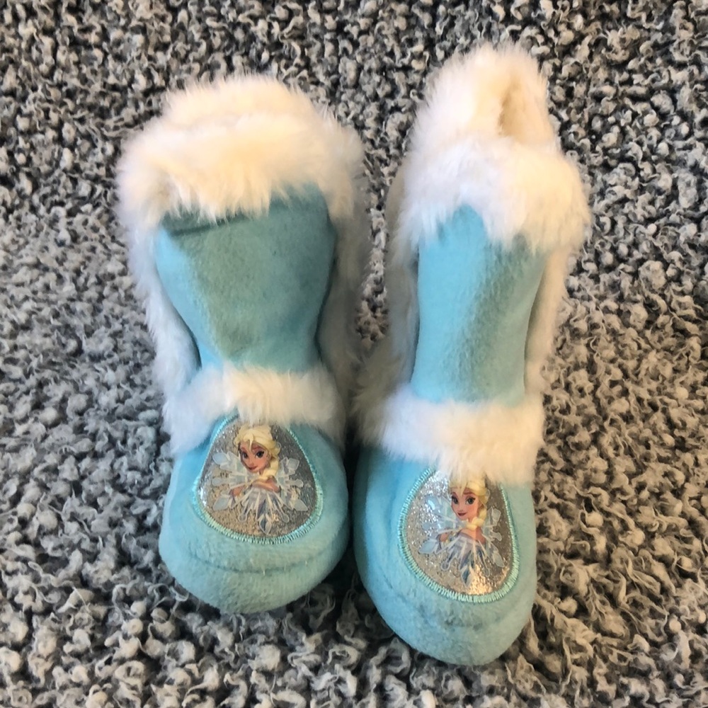Baby girl Disney turquoise booties
